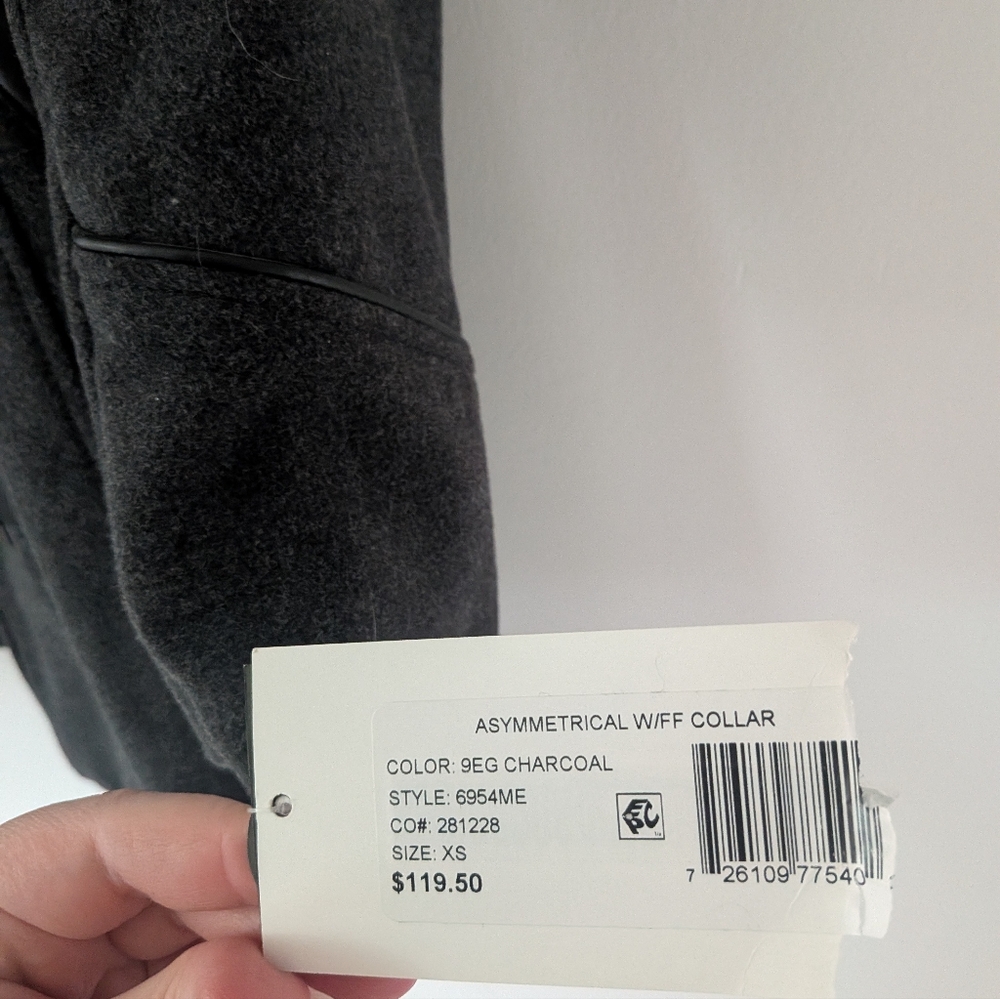 Maralyn & Me Grey Faux Fur Hooded Parka Jacket - Picture 5 of 10